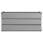 Planter Light Grey 100 x 50 x 45 cm Galvanised Steel