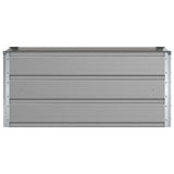 Planter Light Grey 100 x 50 x 45 cm Galvanised Steel - Top-Down View