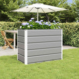 Planter Light Grey 100 x 50 x 77 cm Galvanised Steel