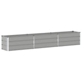 Planter Light Grey 290 x 50 x 45 cm Galvanised Steel