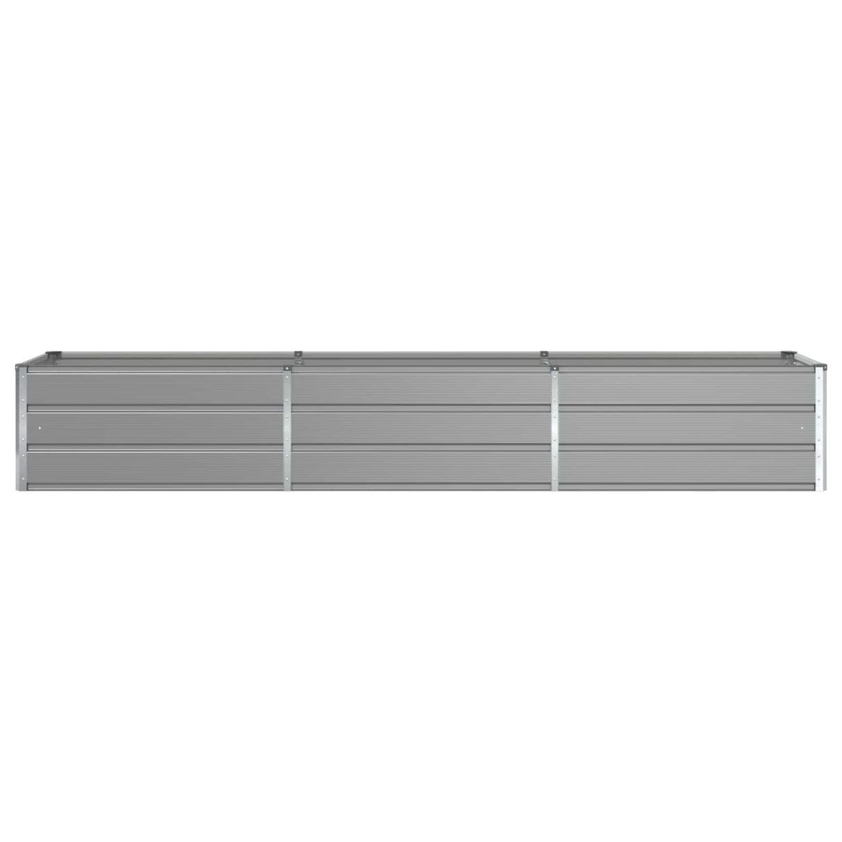 Planter Light Grey 290 x 50 x 45 cm Galvanised Steel