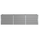 Planter Light Grey 290 x 50 x 75 cm Galvanised Steel