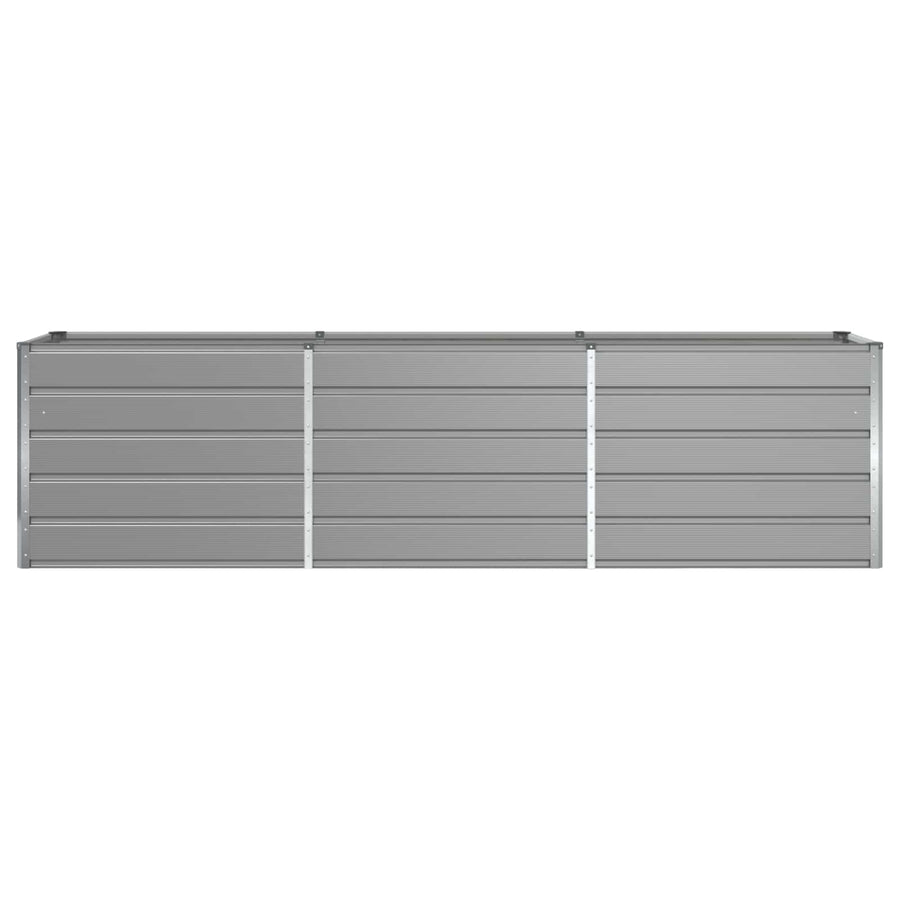 Planter Light Grey 290 x 50 x 75 cm Galvanised Steel
