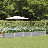 Planter Light Grey 195 x 50 x 45 cm Galvanised Steel