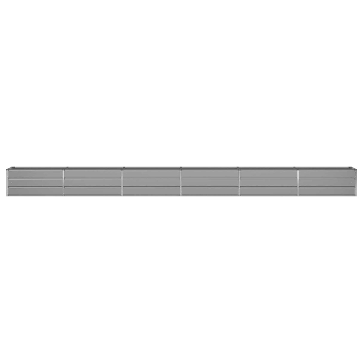 Planter Light Grey 580 x 50 x 45 cm Galvanised Steel
