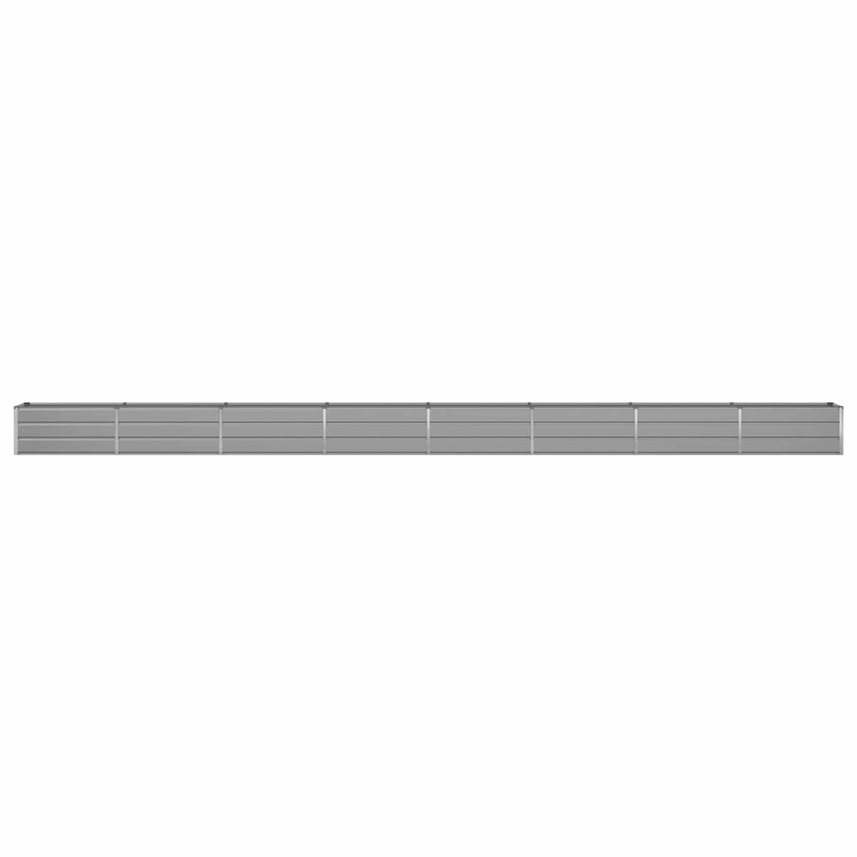 Planter Light Grey 770 x 50 x 45 cm Galvanised Steel