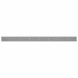 Planter Light Grey 770 x 50 x 45 cm Galvanised Steel