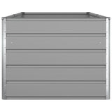 Planter Light Grey 195 x 100 x 75 cm Galvanised Steel