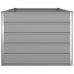 Planter Light Grey 195 x 100 x 75 cm Galvanised Steel
