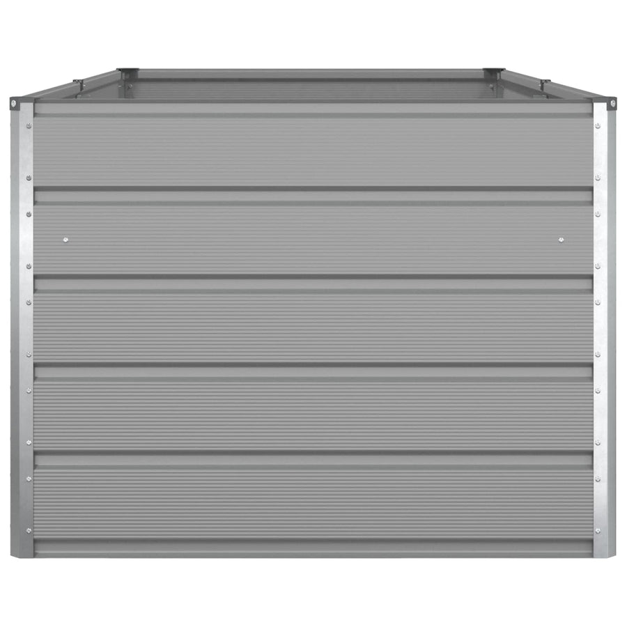 Planter Light Grey 195 x 100 x 75 cm Galvanised Steel