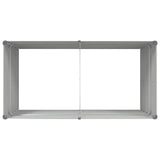 Planter Light Grey 195 x 100 x 75 cm Galvanised Steel