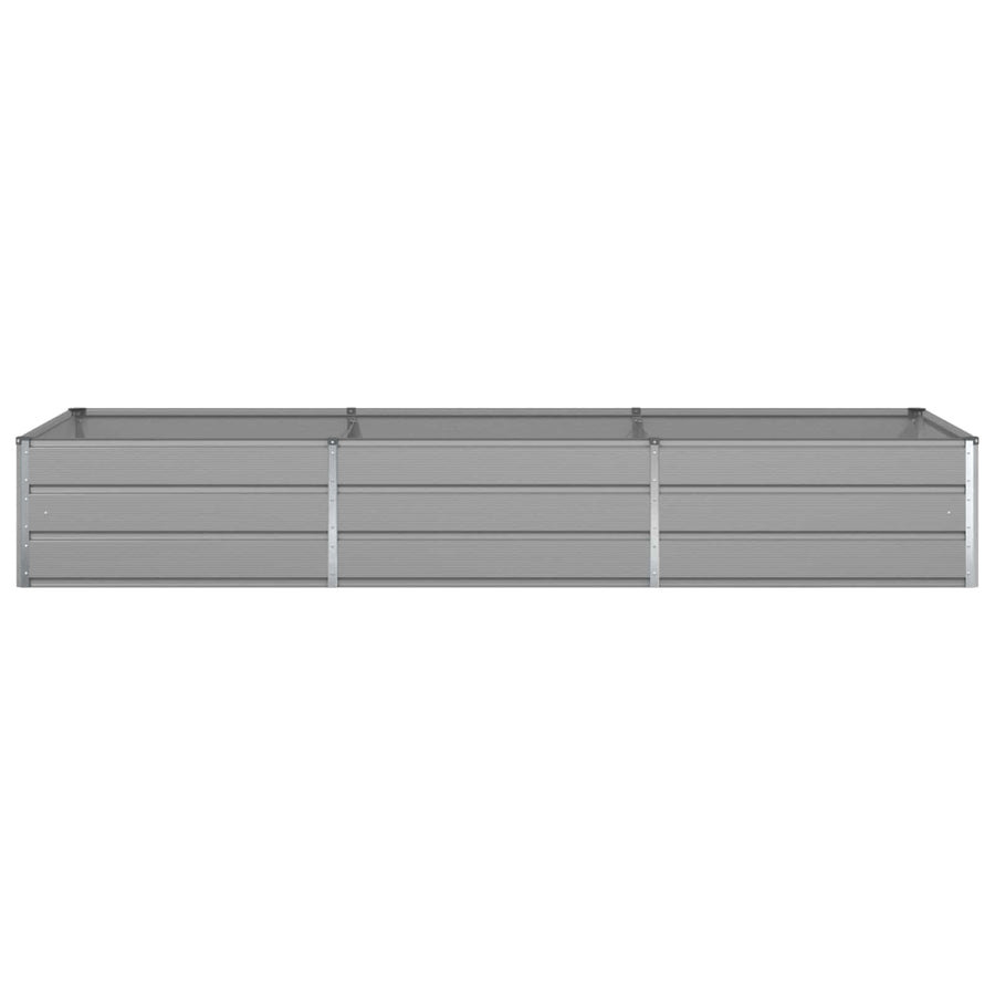 Planter Light Grey 290 x 100 x 45 cm Galvanised Steel