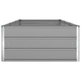 Planter Light Grey 290 x 100 x 45 cm Galvanised Steel
