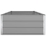 Planter Light Grey 290 x 100 x 45 cm Galvanised Steel