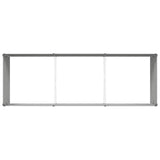 Planter Light Grey 290 x 100 x 45 cm Galvanised Steel