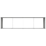 Planter Light Grey 385 x 100 x 45 cm Galvanised Steel
