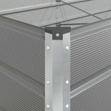Planter Light Grey 385 x 100 x 75 cm Galvanised Steel
