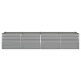 Planter Light Grey 385 x 100 x 75 cm Galvanised Steel