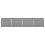 Planter Light Grey 385 x 100 x 75 cm Galvanised Steel