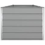 Planter Light Grey 385 x 100 x 75 cm Galvanised Steel