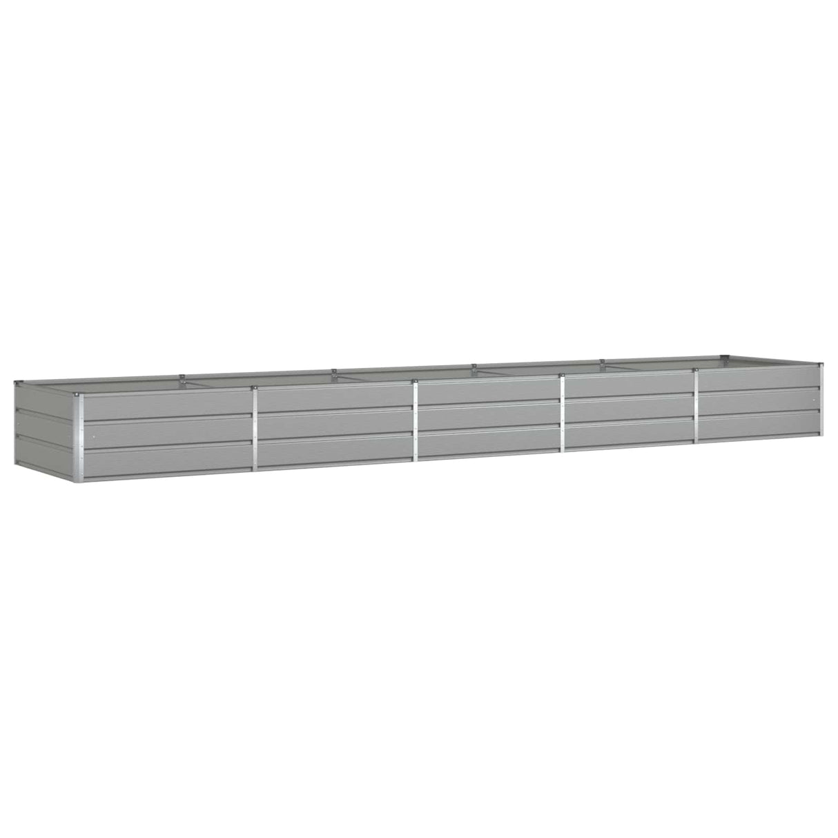 Planter Light Grey 480 x 100 x 45 cm Galvanised Steel