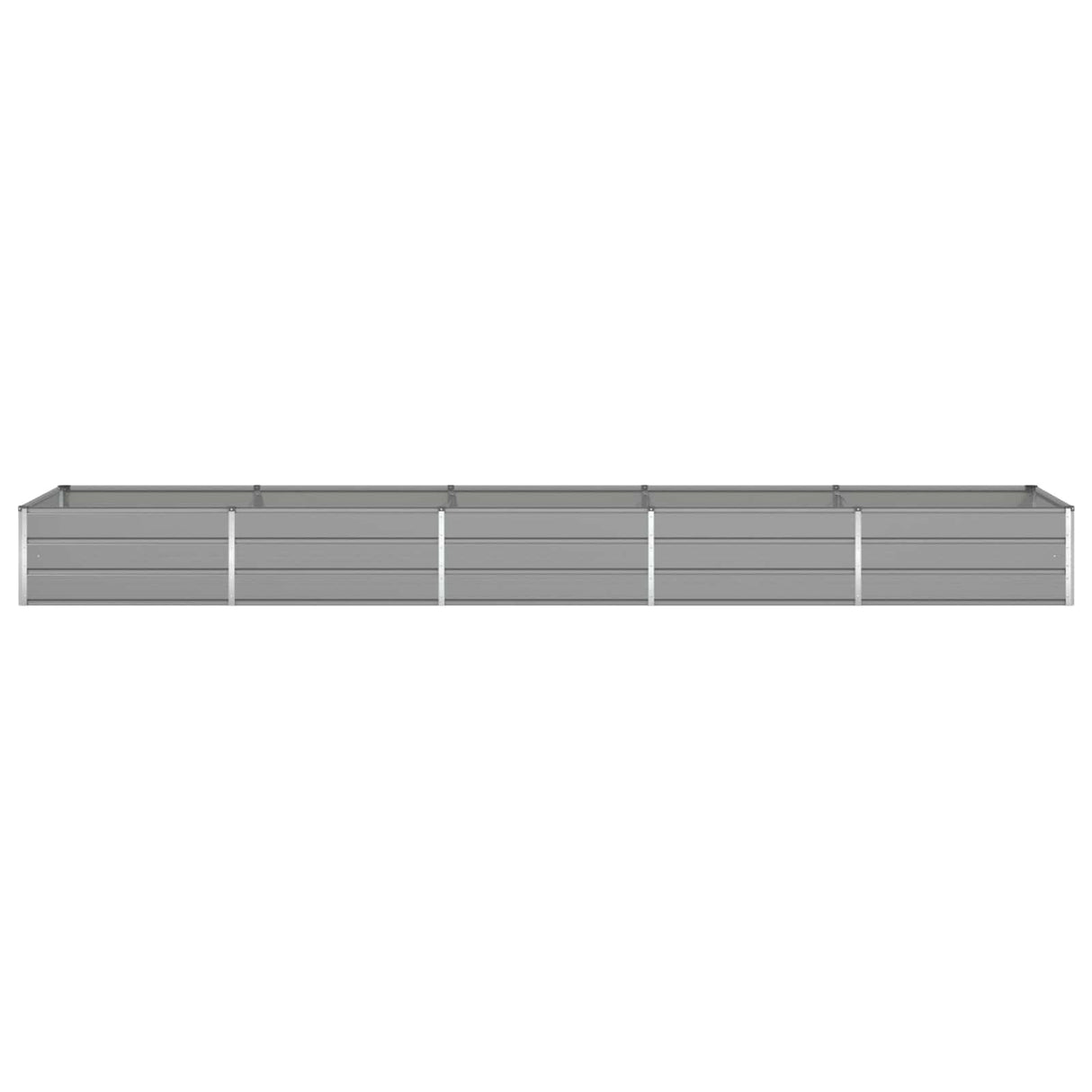 Planter Light Grey 480 x 100 x 45 cm Galvanised Steel