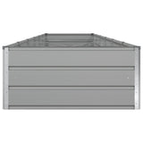 Planter Light Grey 580 x 100 x 45 cm Galvanised Steel