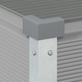 Planter Light Grey 100 x 45 x 90 cm Galvanised Steel