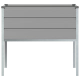 Planter Light Grey 100 x 45 x 90 cm Galvanised Steel - Top-Down View