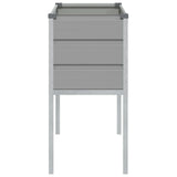 Planter Light Grey 100 x 45 x 90 cm Galvanised Steel