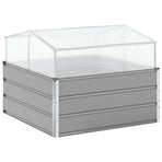Planter Light Grey 100 x 100 x 77 cm Galvanised Steel