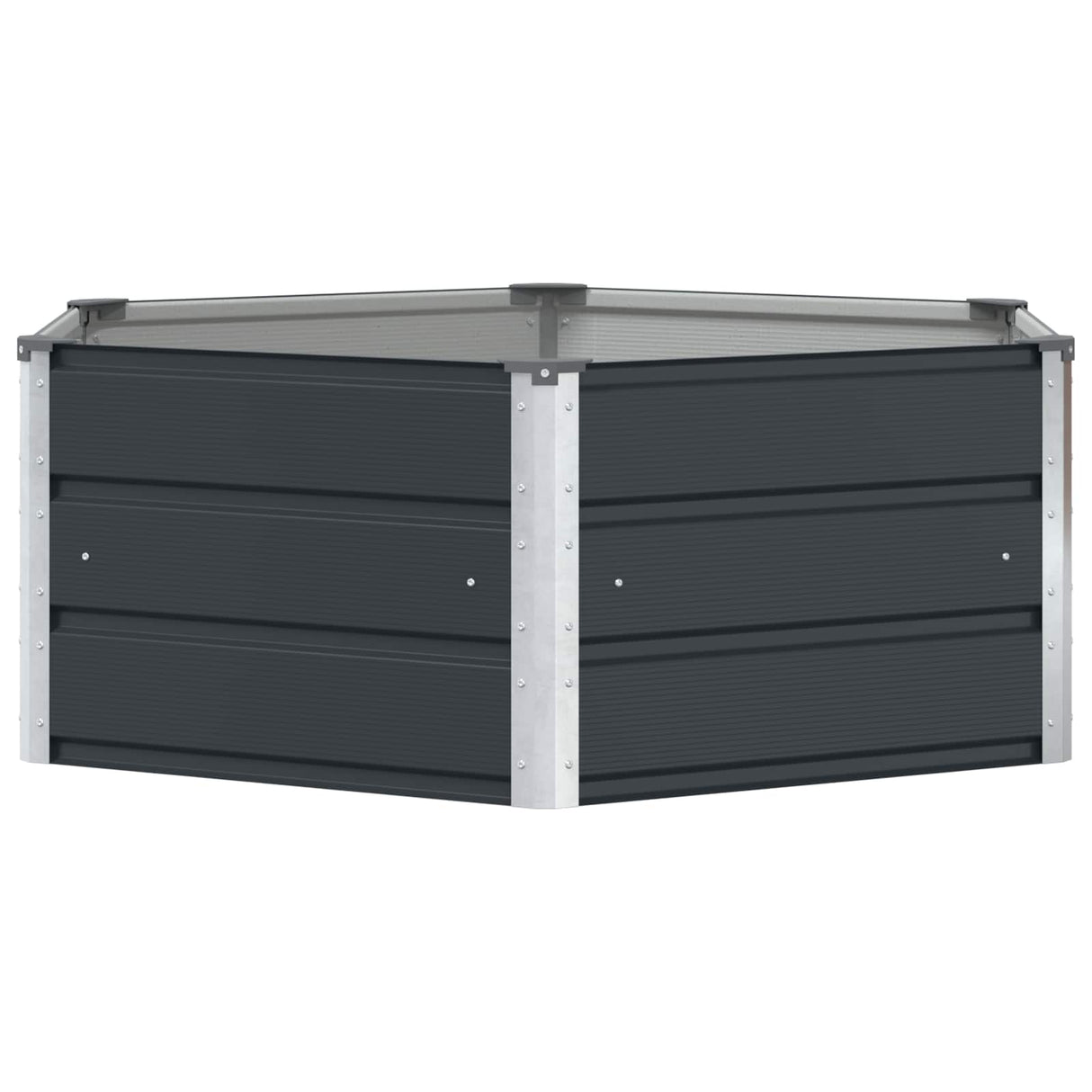 Planter Anthracite 129 x 129 x 45 cm Steel