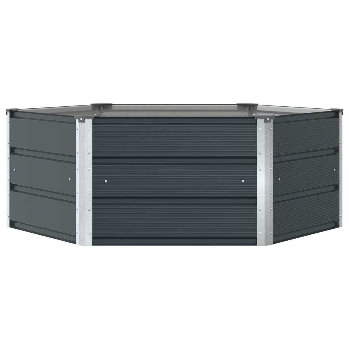 Planter Anthracite 129 x 129 x 45 cm Steel