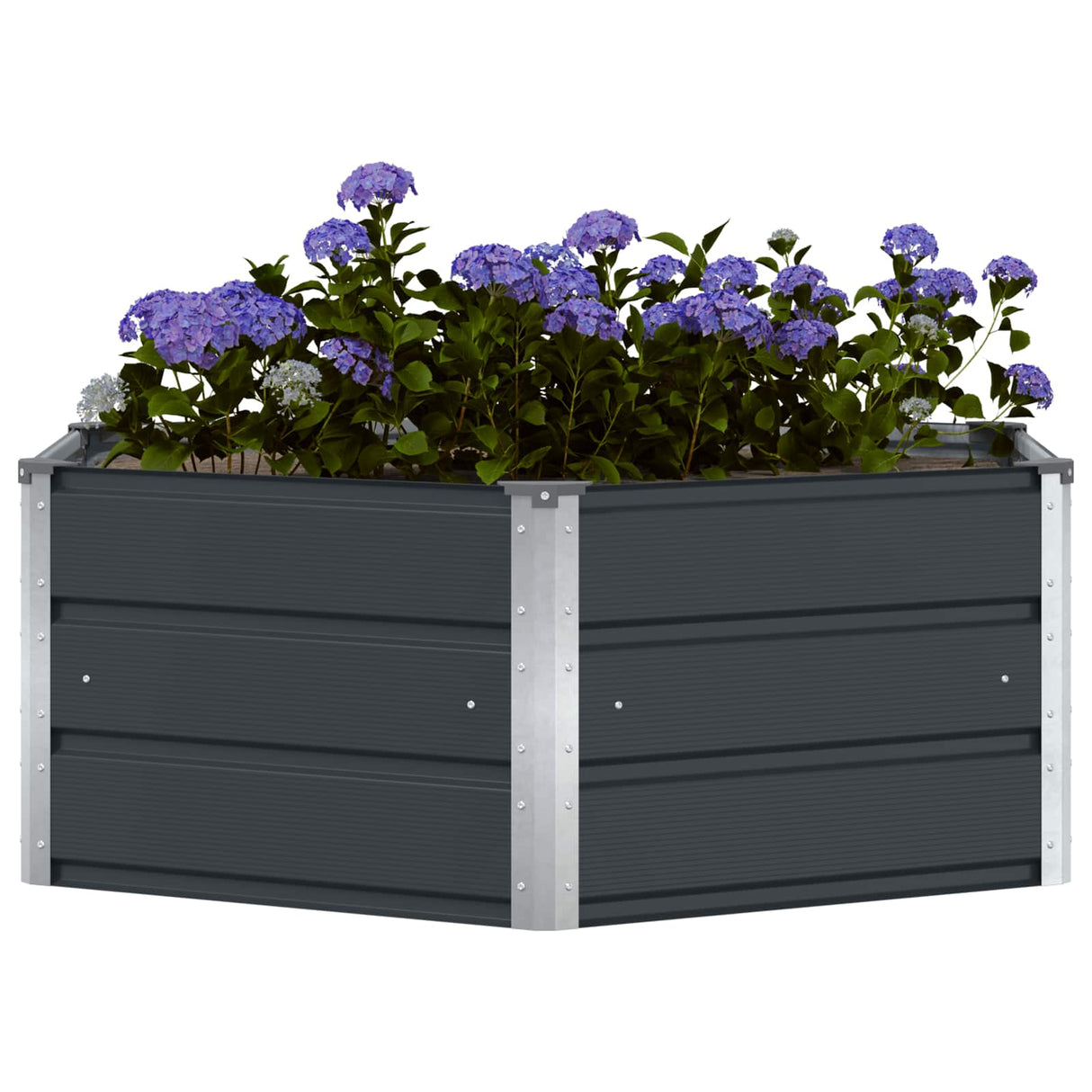 Planter Anthracite 129 x 129 x 45 cm Steel
