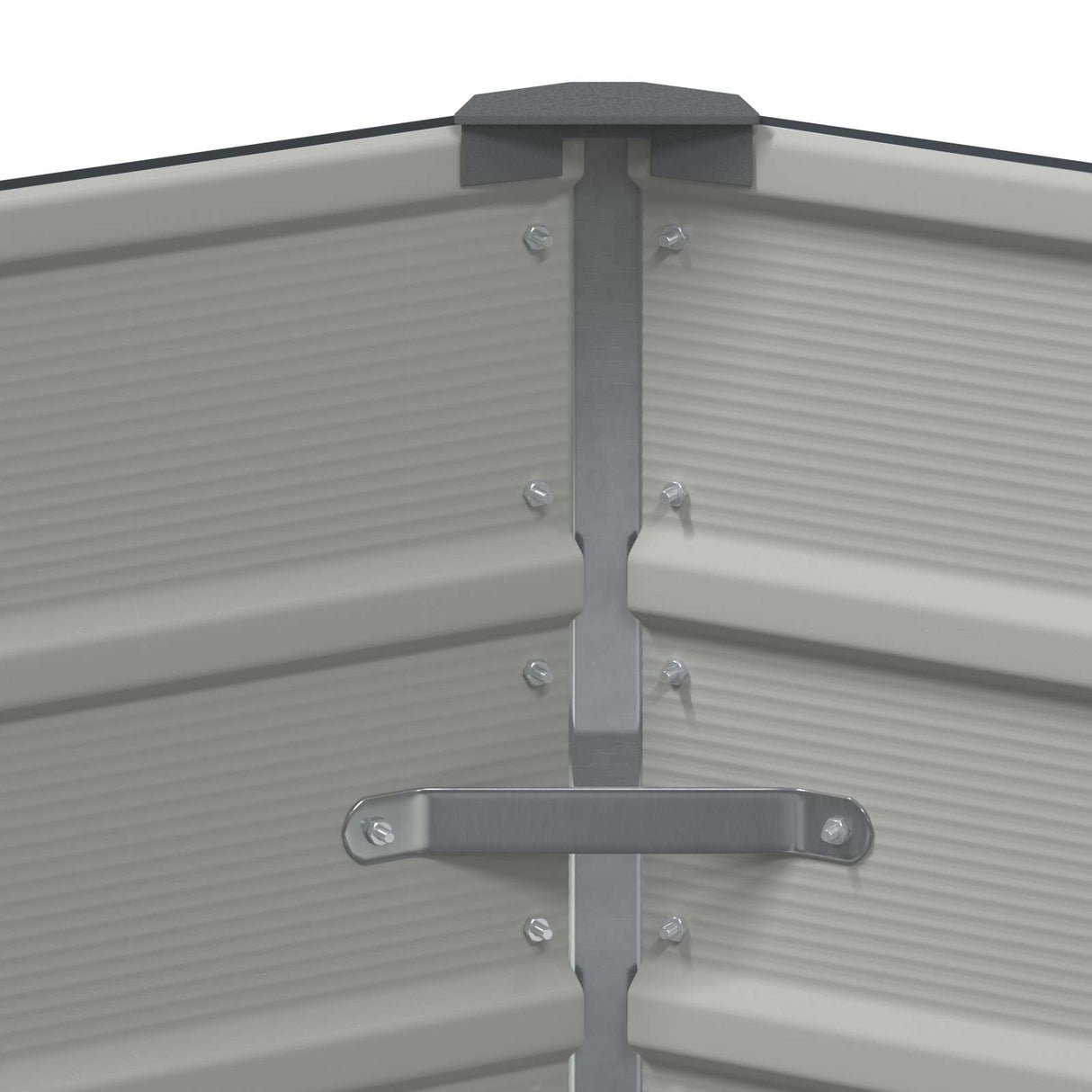 Planter Anthracite 129 x 129 x 75 cm Steel