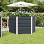 Planter Anthracite 129 x 129 x 75 cm Steel