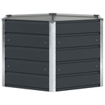 Planter Anthracite 129 x 129 x 75 cm Steel