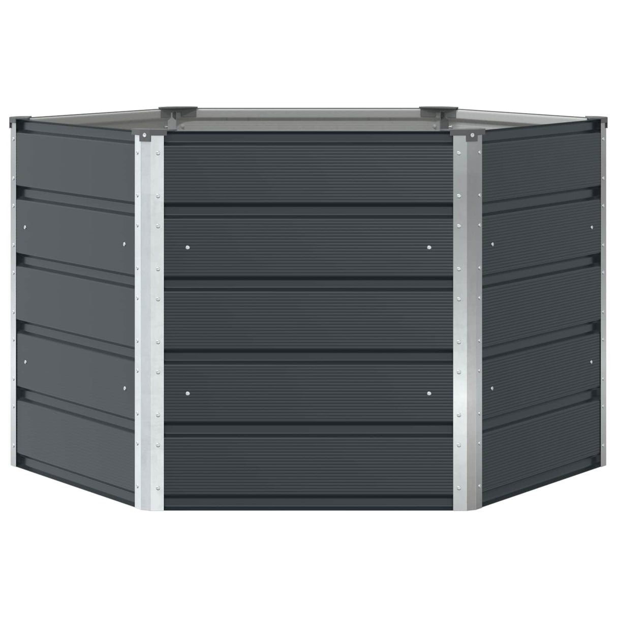 Planter Anthracite 129 x 129 x 75 cm Steel