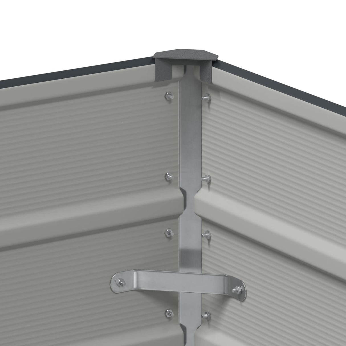 Planter Anthracite 100 x 100 x 75 cm Steel