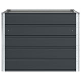 Planter Anthracite 100 x 100 x 75 cm Steel - Top-Down View