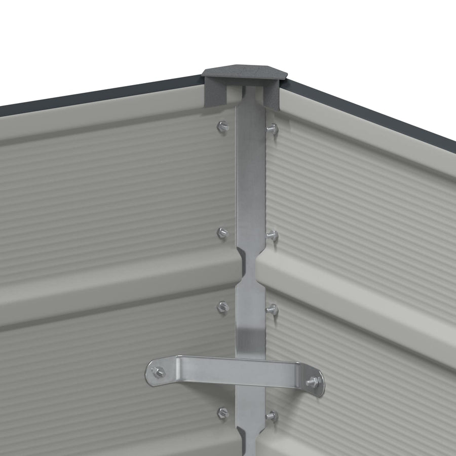 Planter Anthracite 100 x 40 x 45 cm Steel