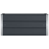 Planter Anthracite 100 x 40 x 45 cm Steel - Top-Down View