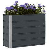 Planter Anthracite 100 x 40 x 75 cm Steel - Side View