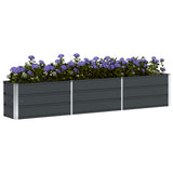 Planter Anthracite 240 x 40 x 45 cm Steel - Side View