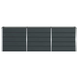 Planter Anthracite 240 x 40 x 75 cm Steel