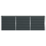 Planter Anthracite 160 x 40 x 75 cm Steel - Top-Down View