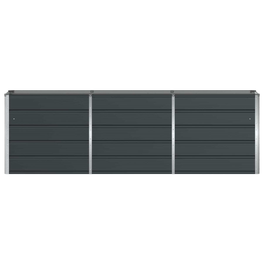 Planter Anthracite 240 x 40 x 75 cm Steel