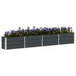 Planter Anthracite 320 x 40 x 45 cm Steel