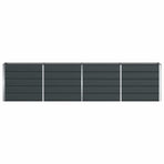 Planter Anthracite 320 x 40 x 75 cm Steel