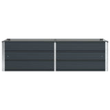 Planter Anthracite 160 x 80 x 45 cm Steel - Top-Down View